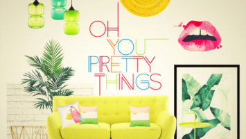 Spring colours lounge mood board picture