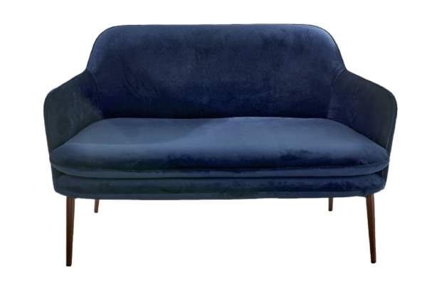 Blue Velvet Loveseat